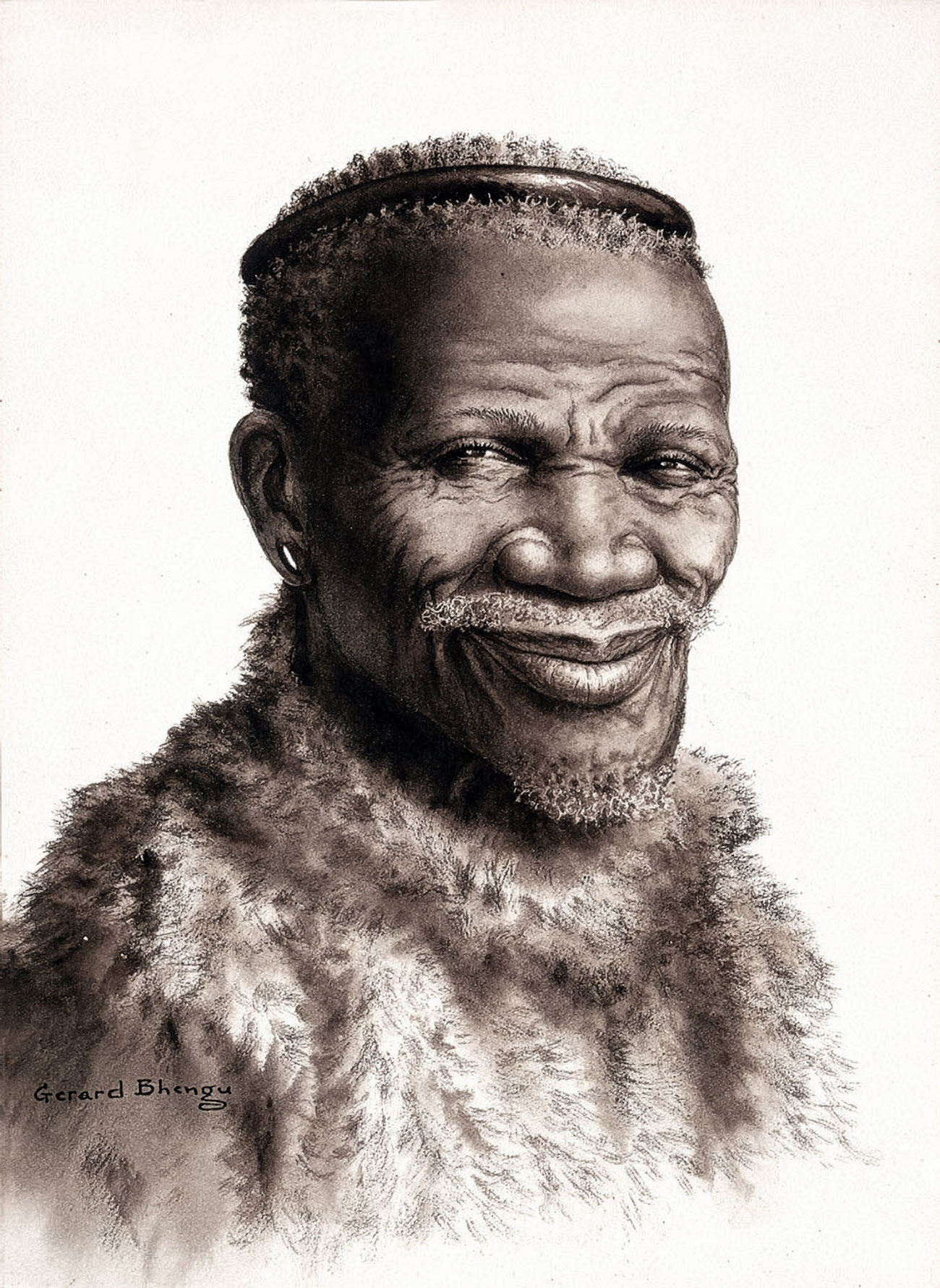 Gerard Bhengu – Old man with a head ring