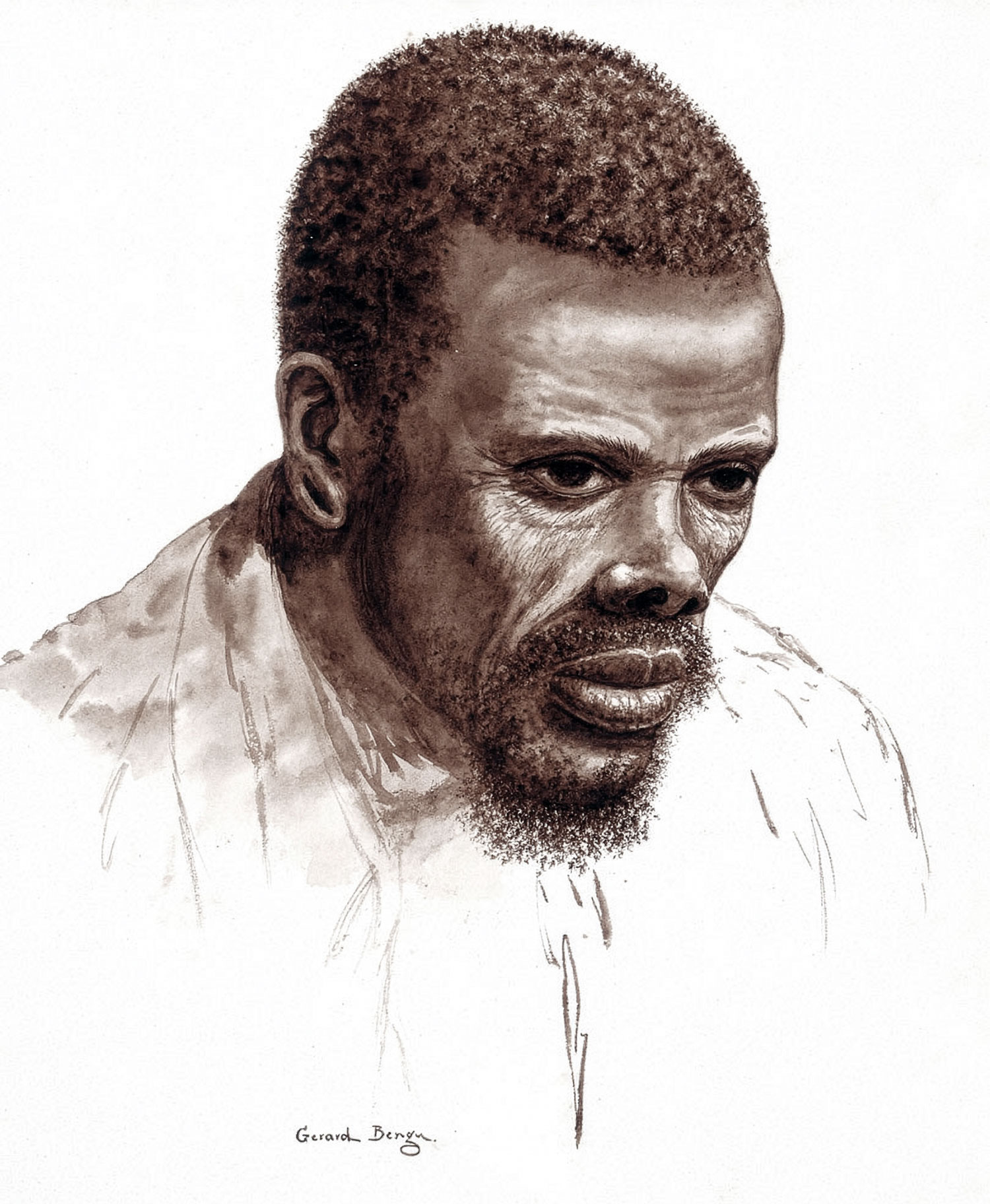 Gerard Bhengu – Portrait study of a man