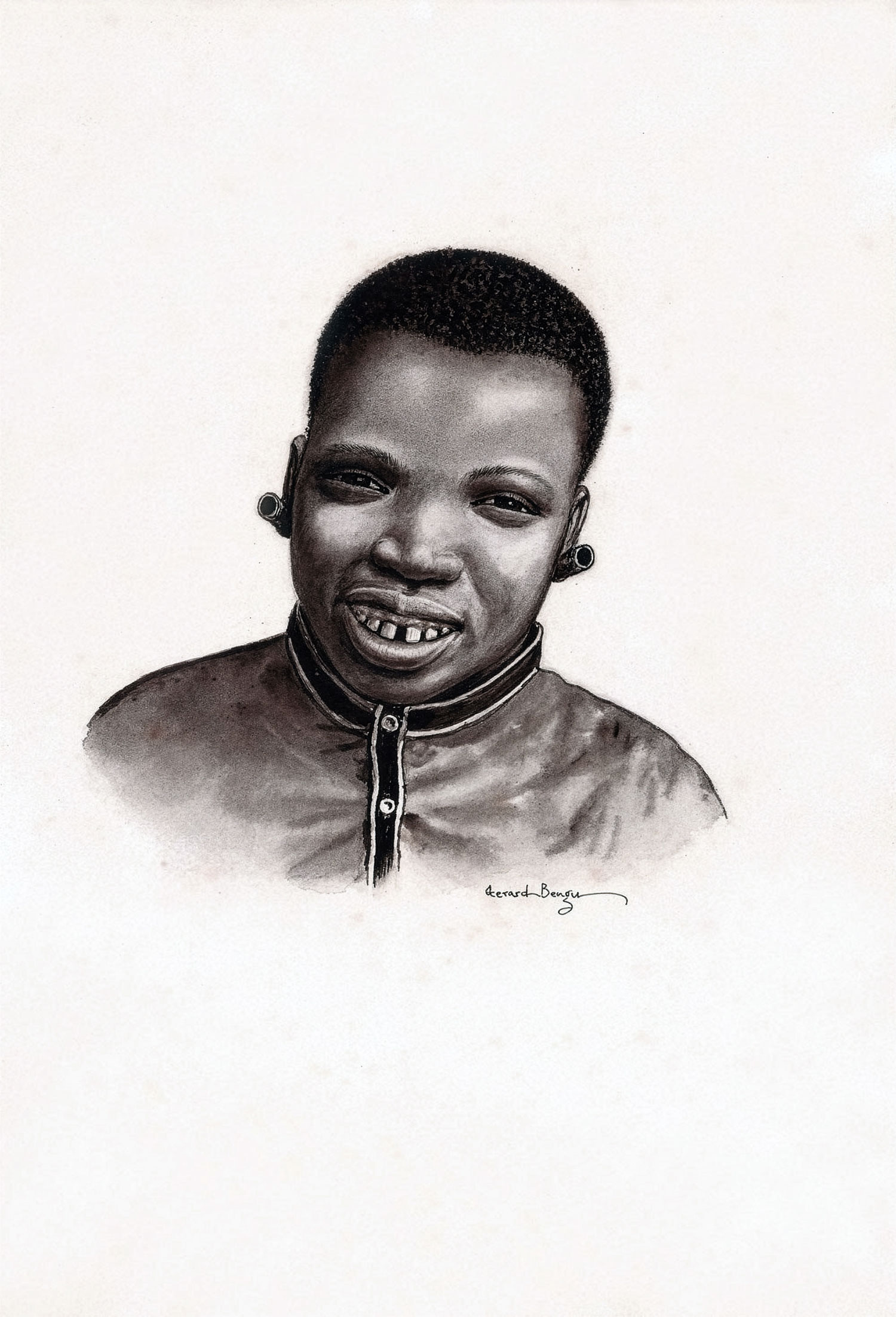 Gerard Bhengu – Portrait of a boy wearing follow reed earplugs