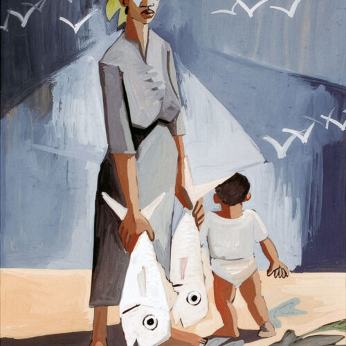 Peter Clarke – Fisherwoman with child (1960)