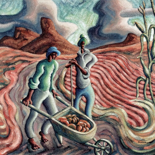 Diederick During – Landscape with farm workers