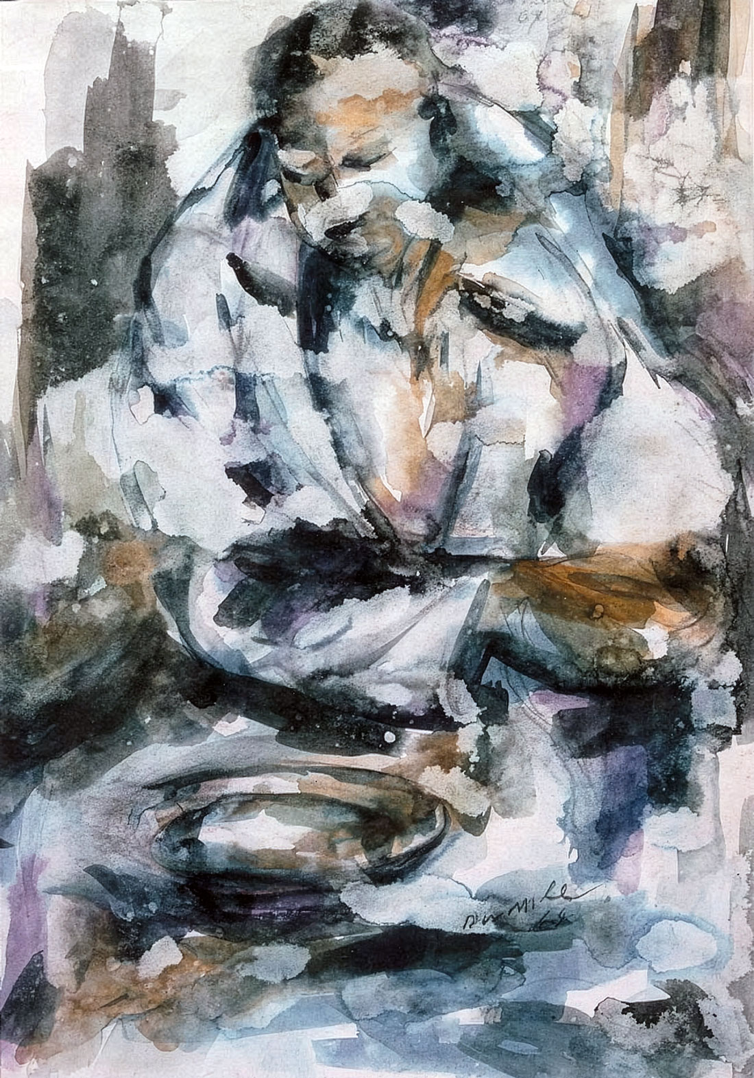 Dumile Feni – Untitled (Figure study, 1964)