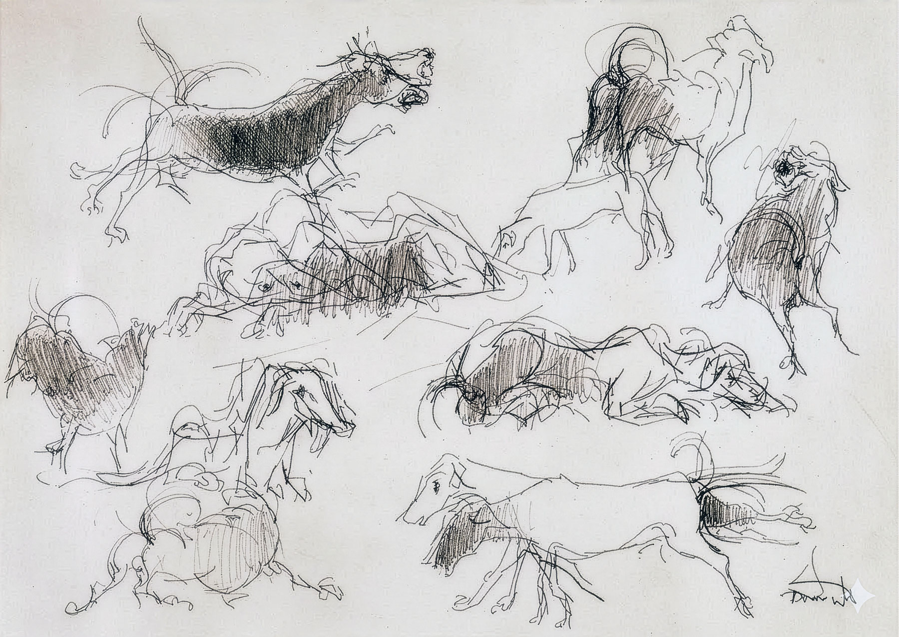 Dumile Feni – Untitled No. 93 (Dog studies)