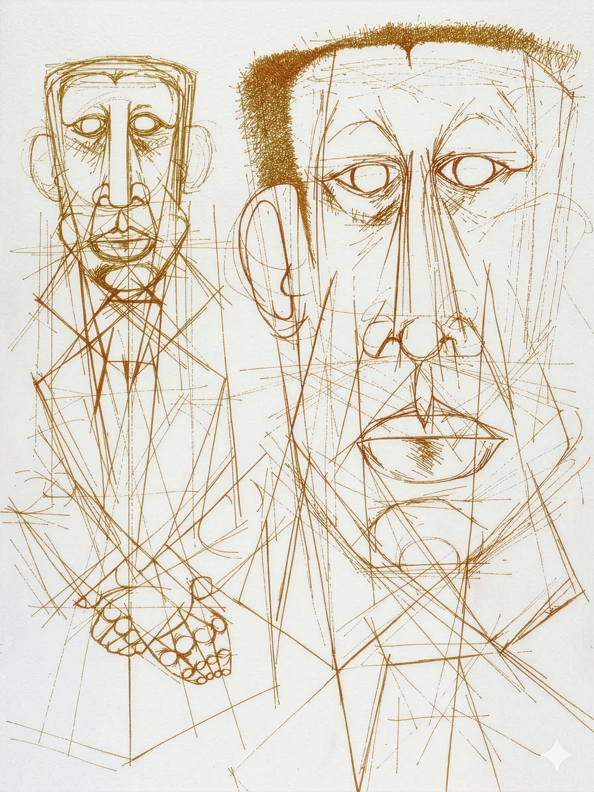 Dumile Feni – Study for portrait of Albert Luthuli