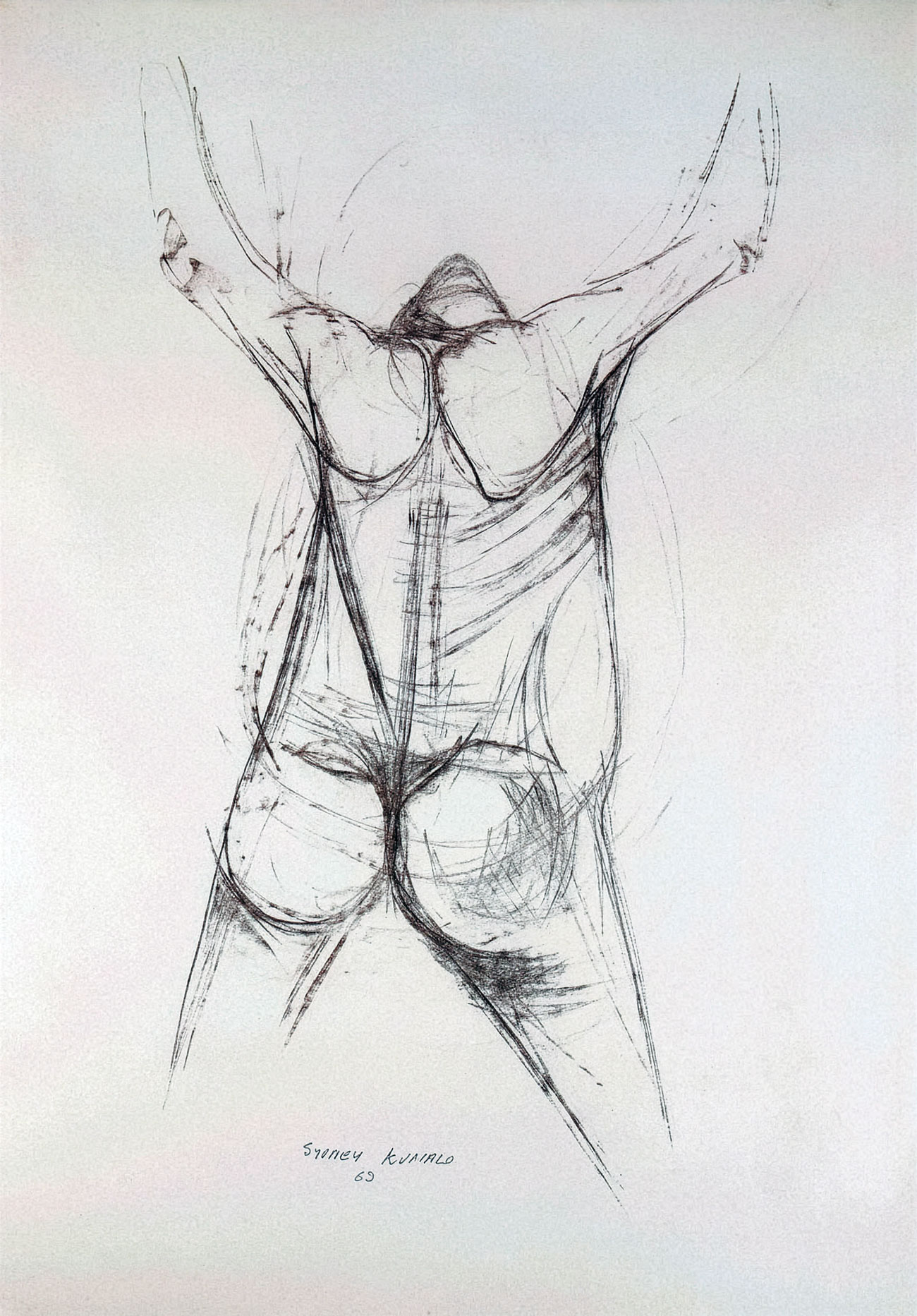 Sydney Kumalo – Outstretched figure rear view (1962)