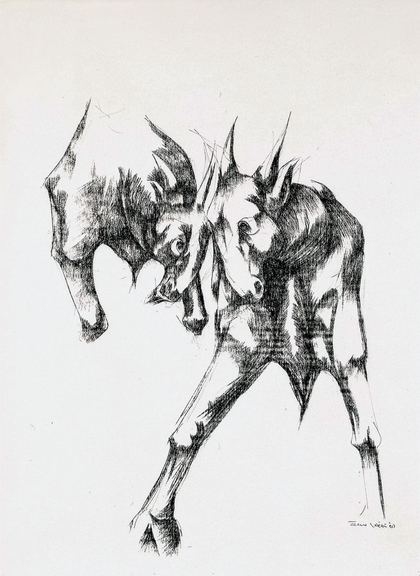 Ezrom Legae – Fighting goats (1967)