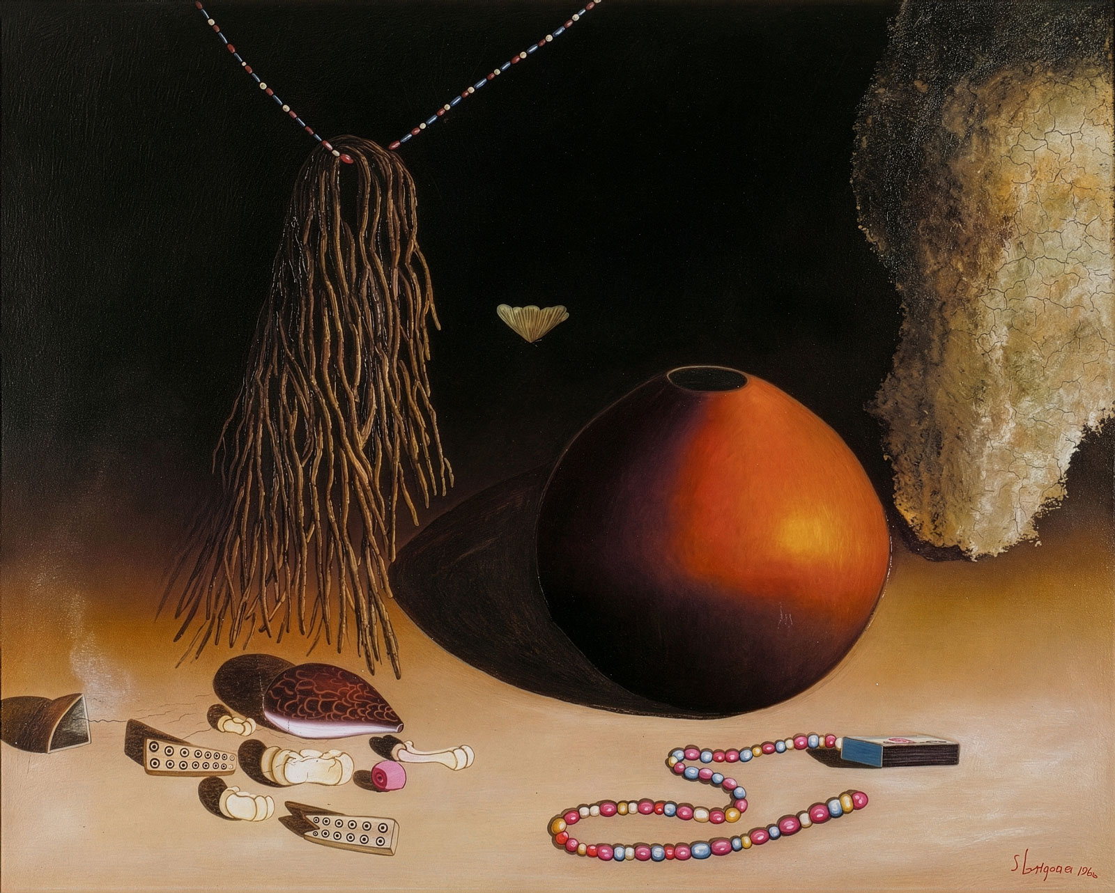 Still life with Sangoma’s bones and other objects (1964)