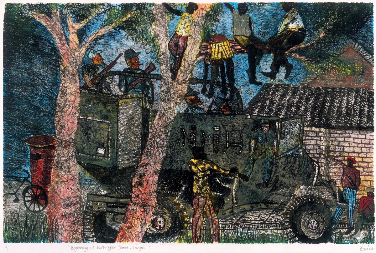 Zan Louw – Beginning of Washington Street, Langa (1986)