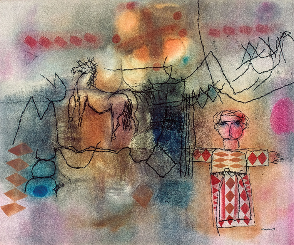 Louis Maqhubela – Boy and horse (1970)