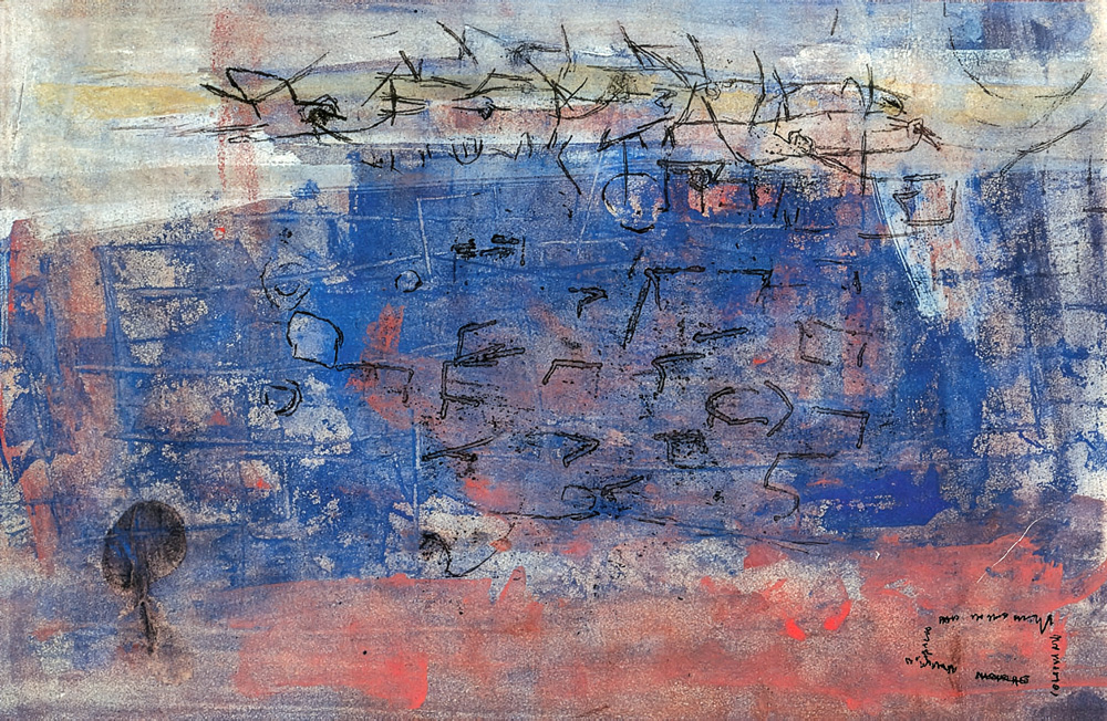 Louis Maqhubela – Abstract landscape (1968)