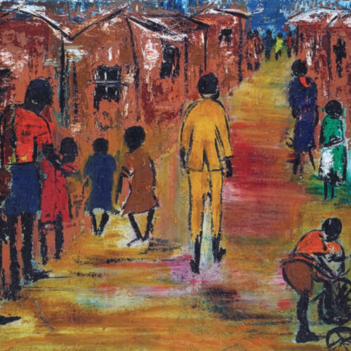 Joe Maseko – Street Scene (1967)