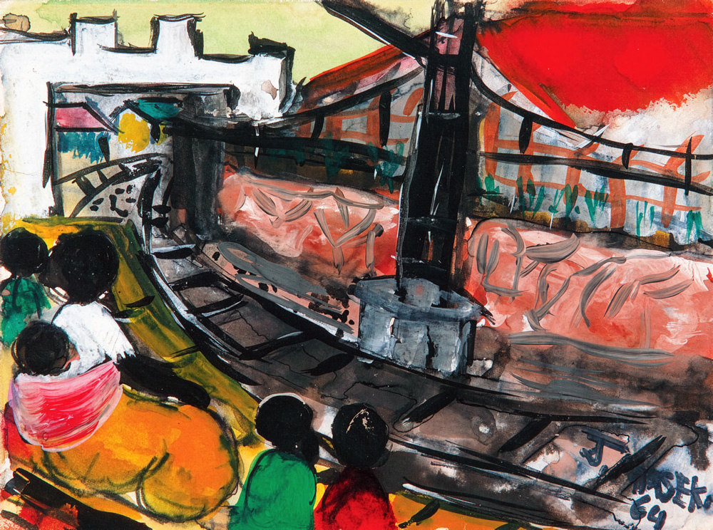 Joe Maseko – At the railway station (1964)