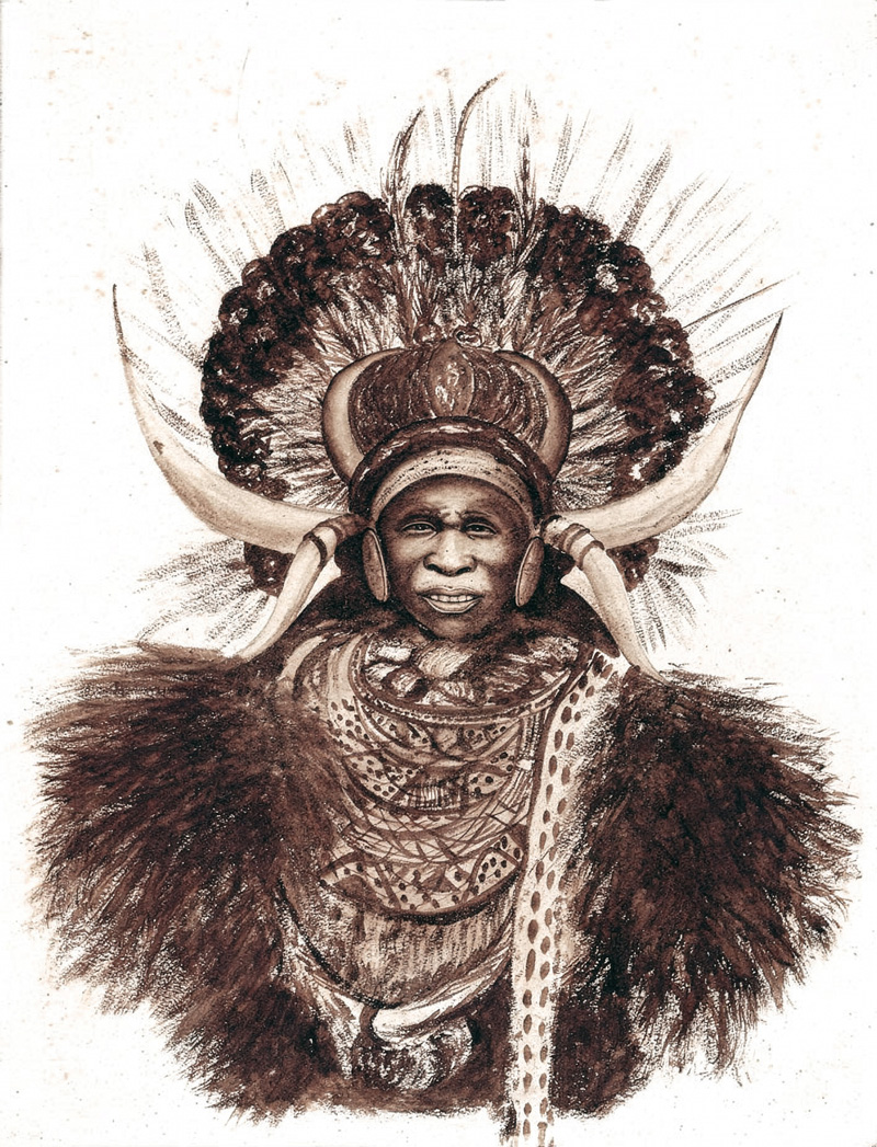 Attributed to Mizream Maseko – Portrait of a rickshaw man