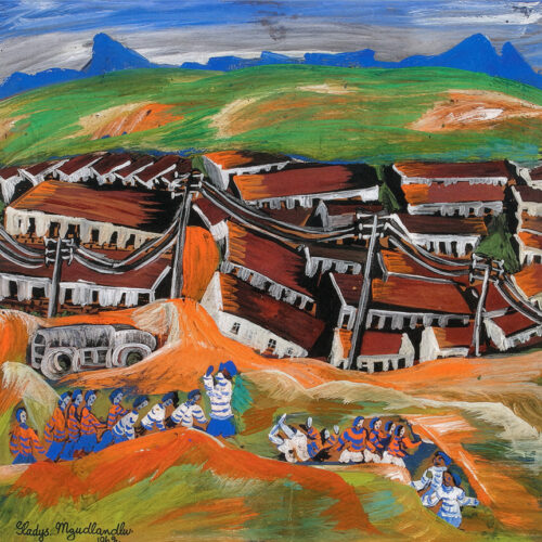 Gladys Mgudlandlu – Nyanga landscape (1962)