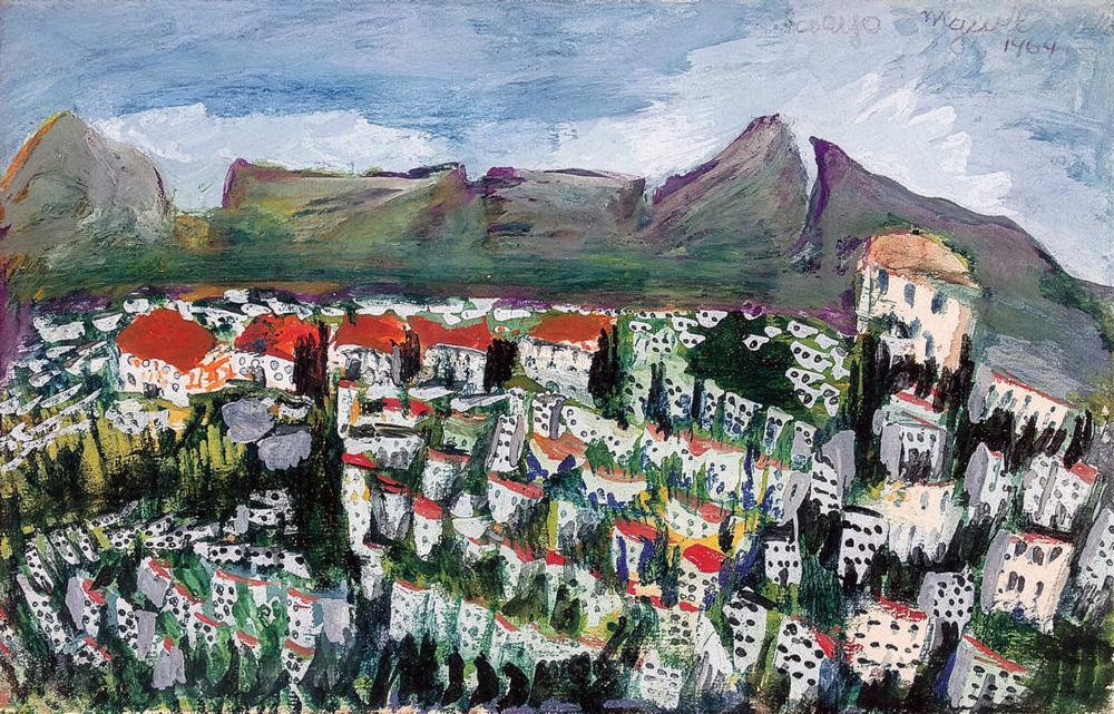 Gladys Mgudlandlu – Suburbs with Table Mountain (1964)