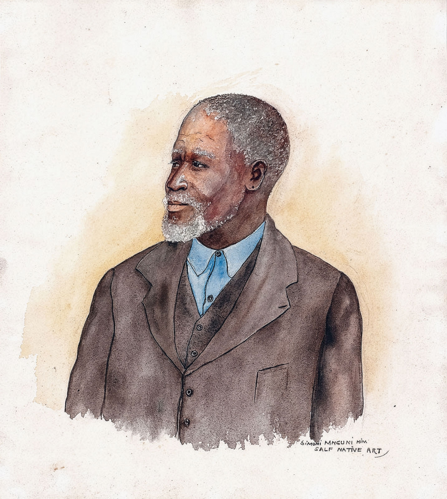 Simon Mnguni – Self portrait