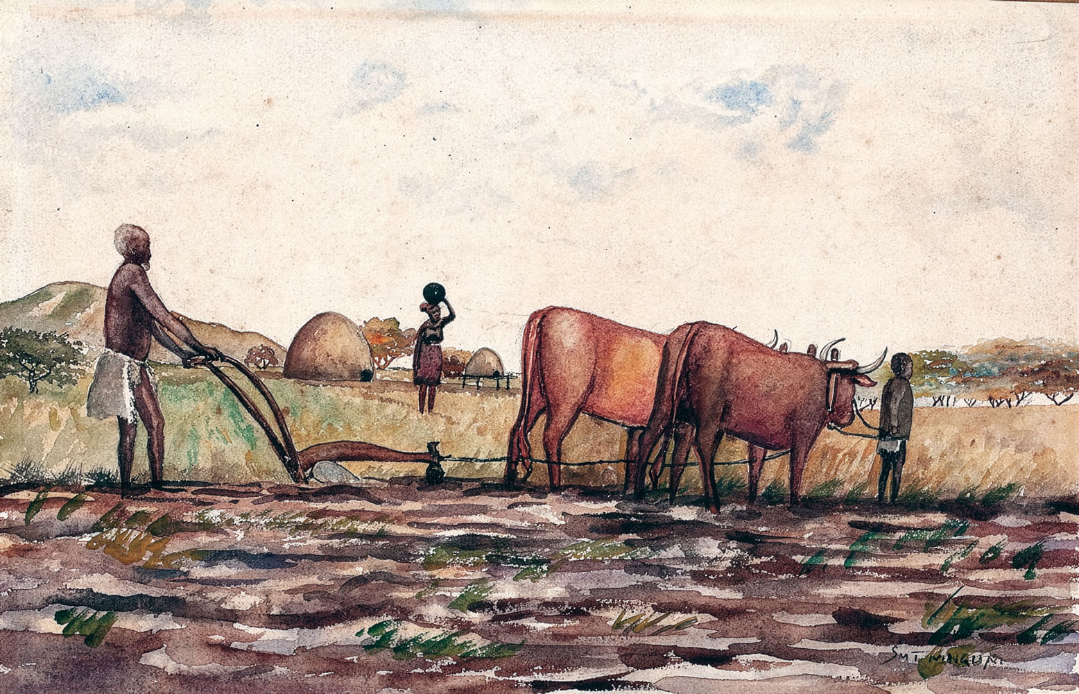 Simon Mnguni – Ploughing the fields
