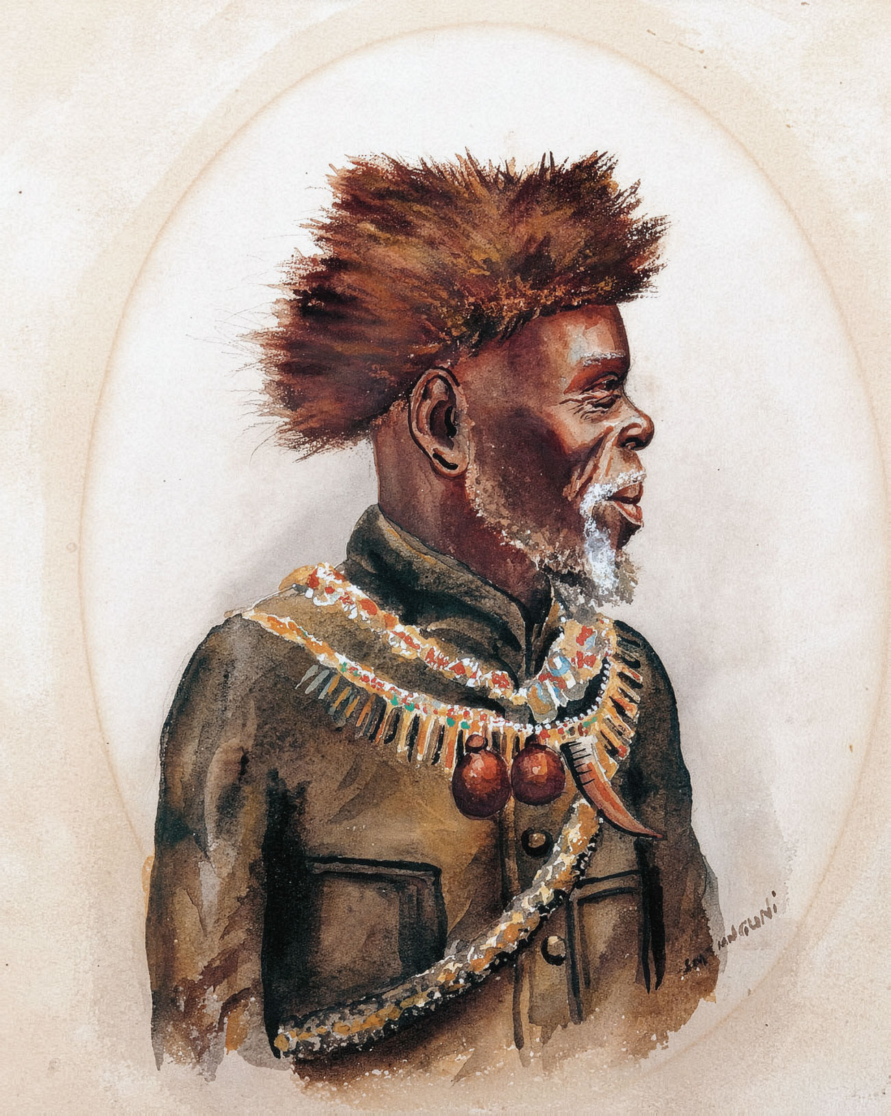 Simon Mnguni – Portrait of an elderly gentleman