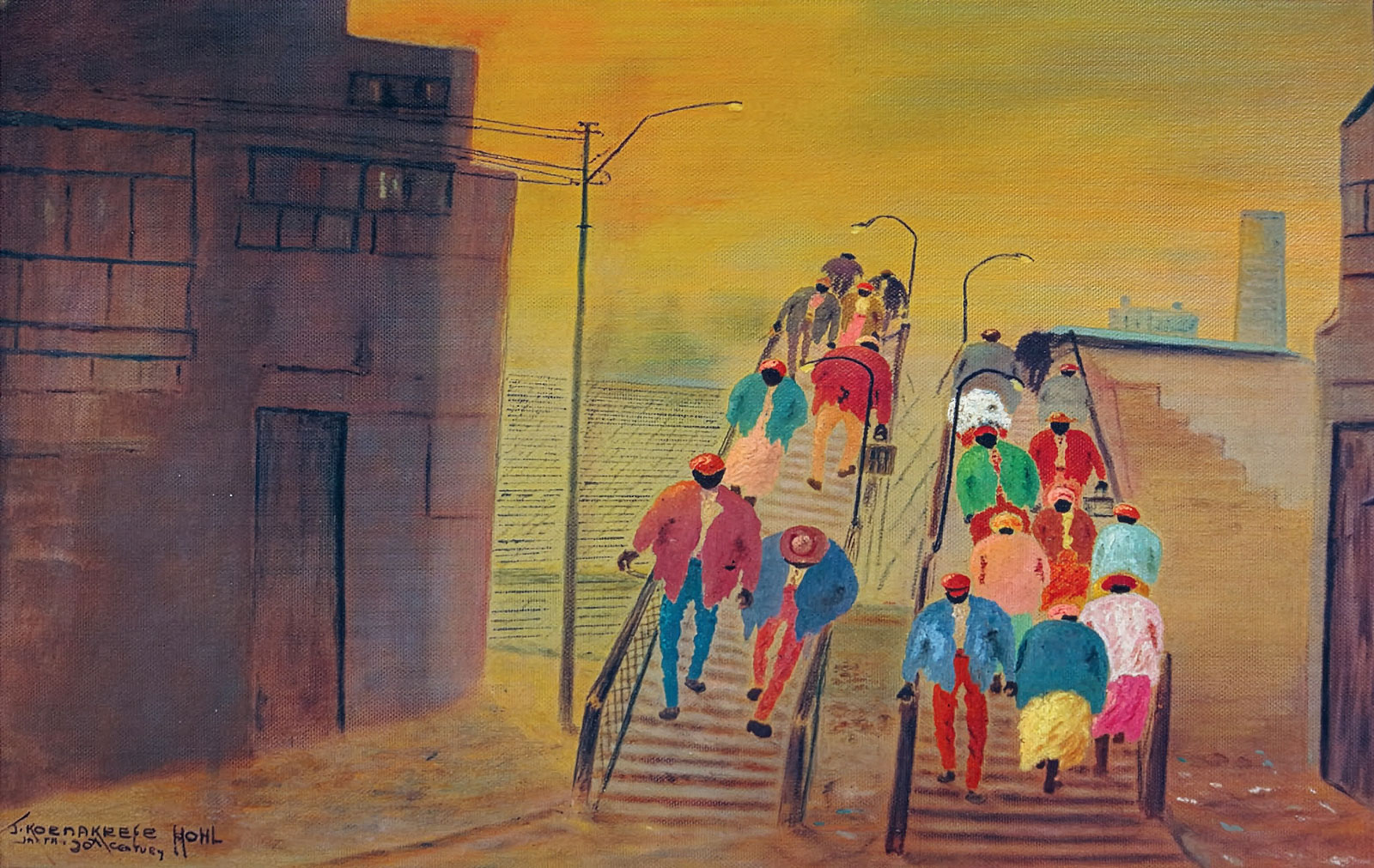 John Koenakeefe Mohl – Sherwell Street Bridge. Doornfontein Station, Johannesburg