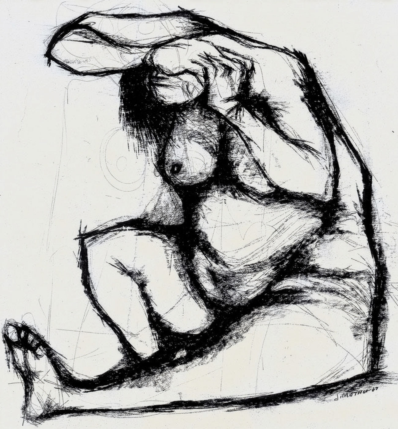 Julian Motau – Female nude (1967)