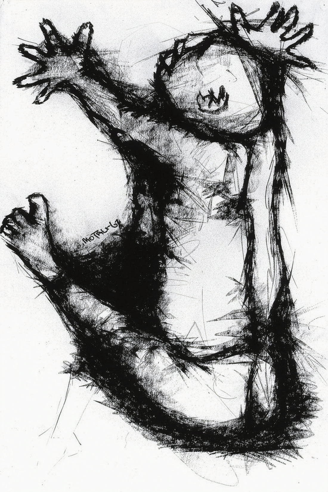 Julian Motau – Figure study of a child (1967)