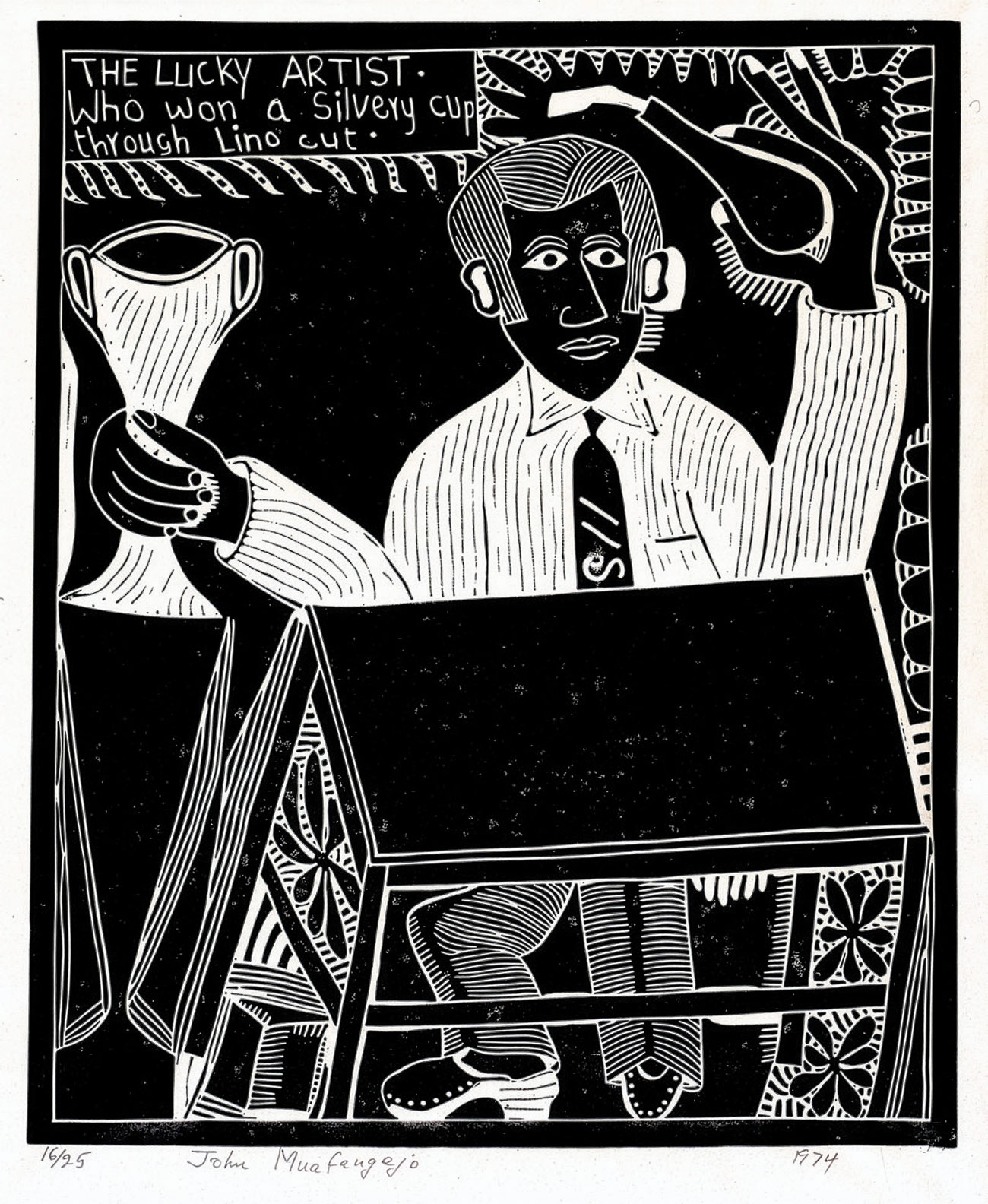 John Muafangejo – The lucky artist (1974)