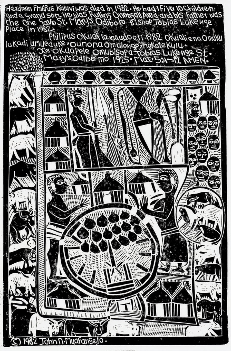 John Muafangejo – Herdman Phillipus Kaluvi (1982)