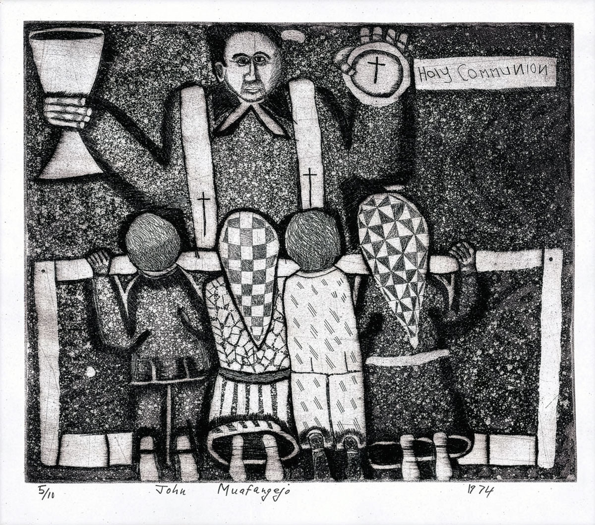 John Muafangejo – Holy communion (1974)