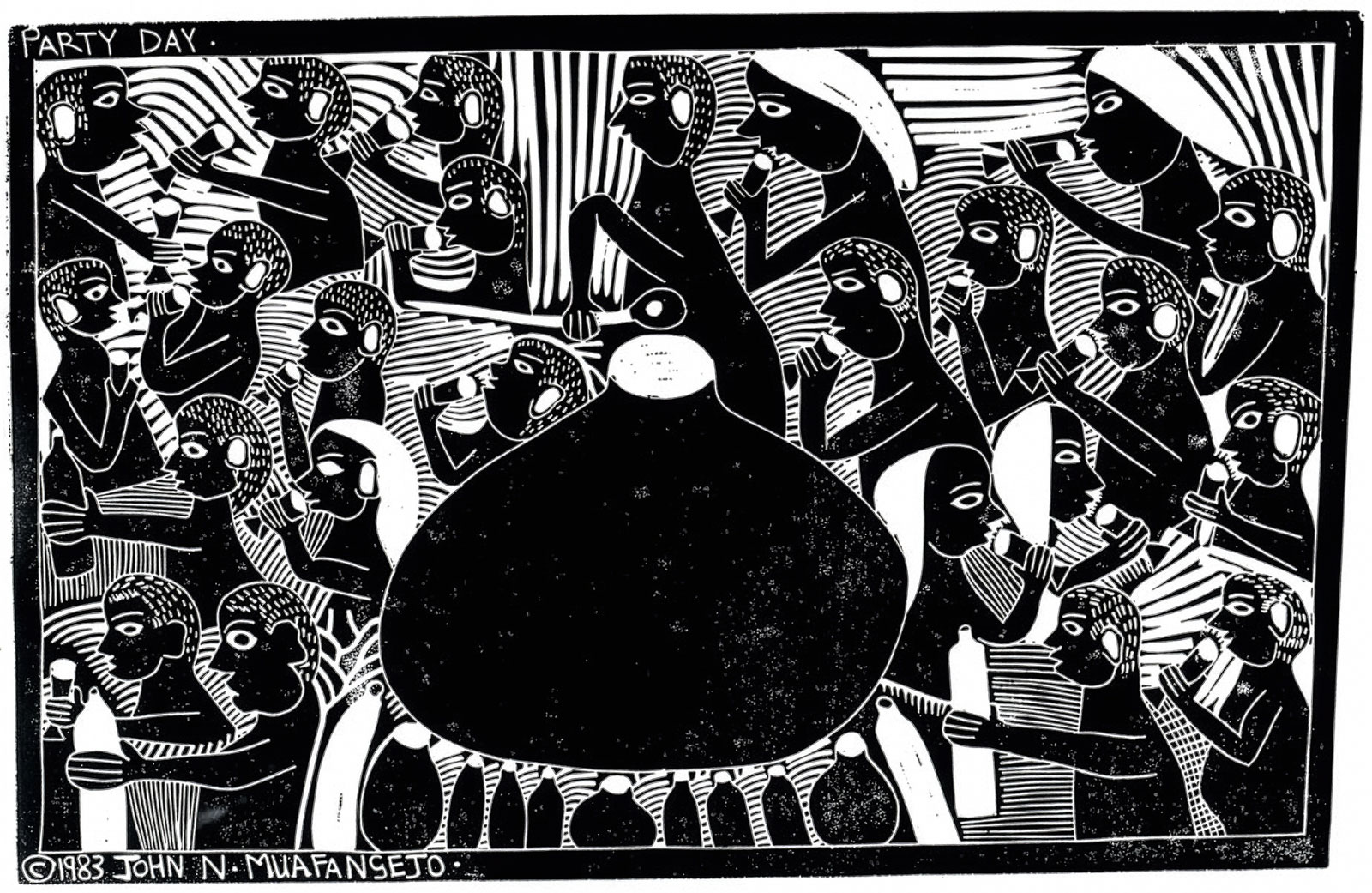 John Muafangejo – Party Day (1983)