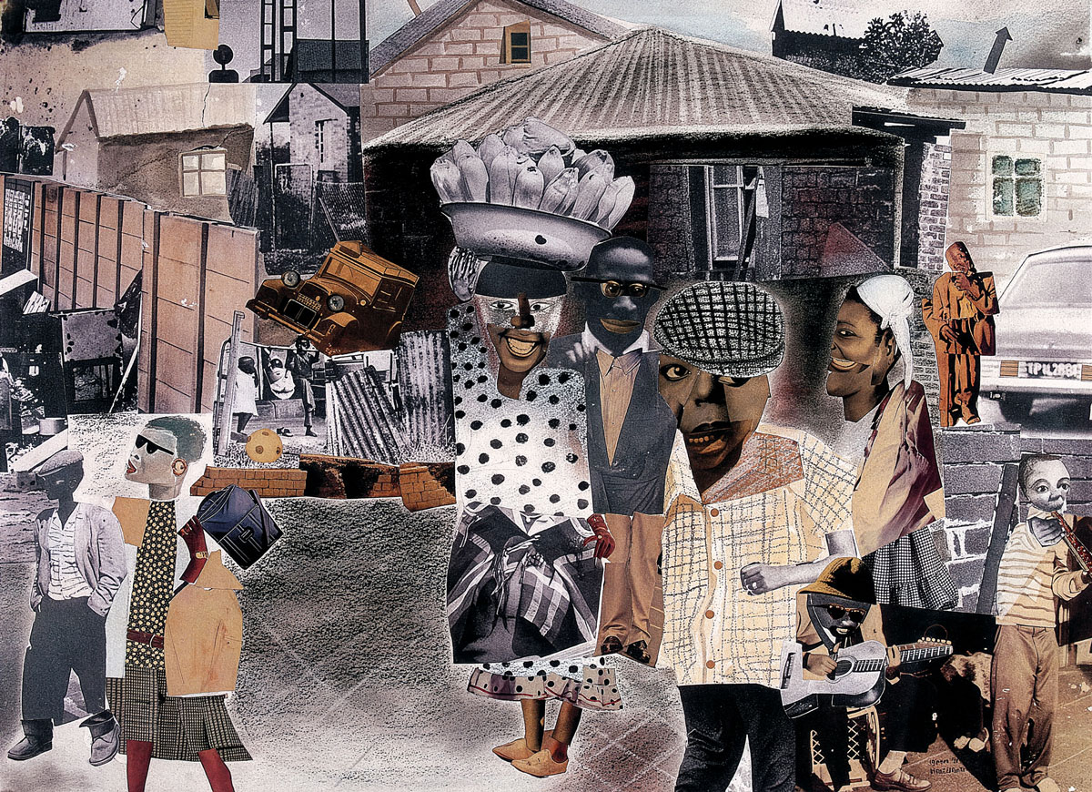Sam Nhlengethwa – Selling mealies (1991)