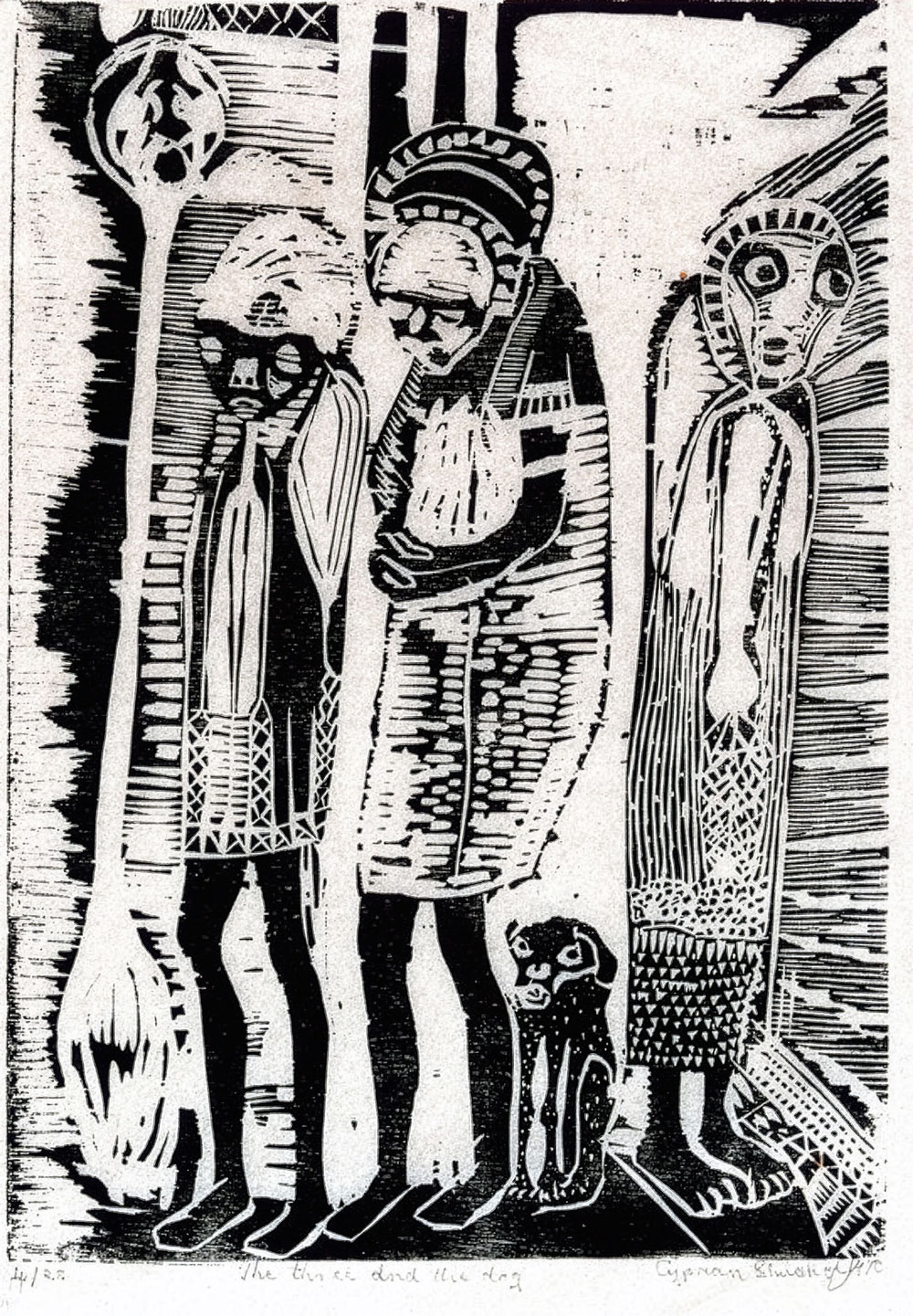 Cyprian Shilakoe – The three and the dog (1970)
