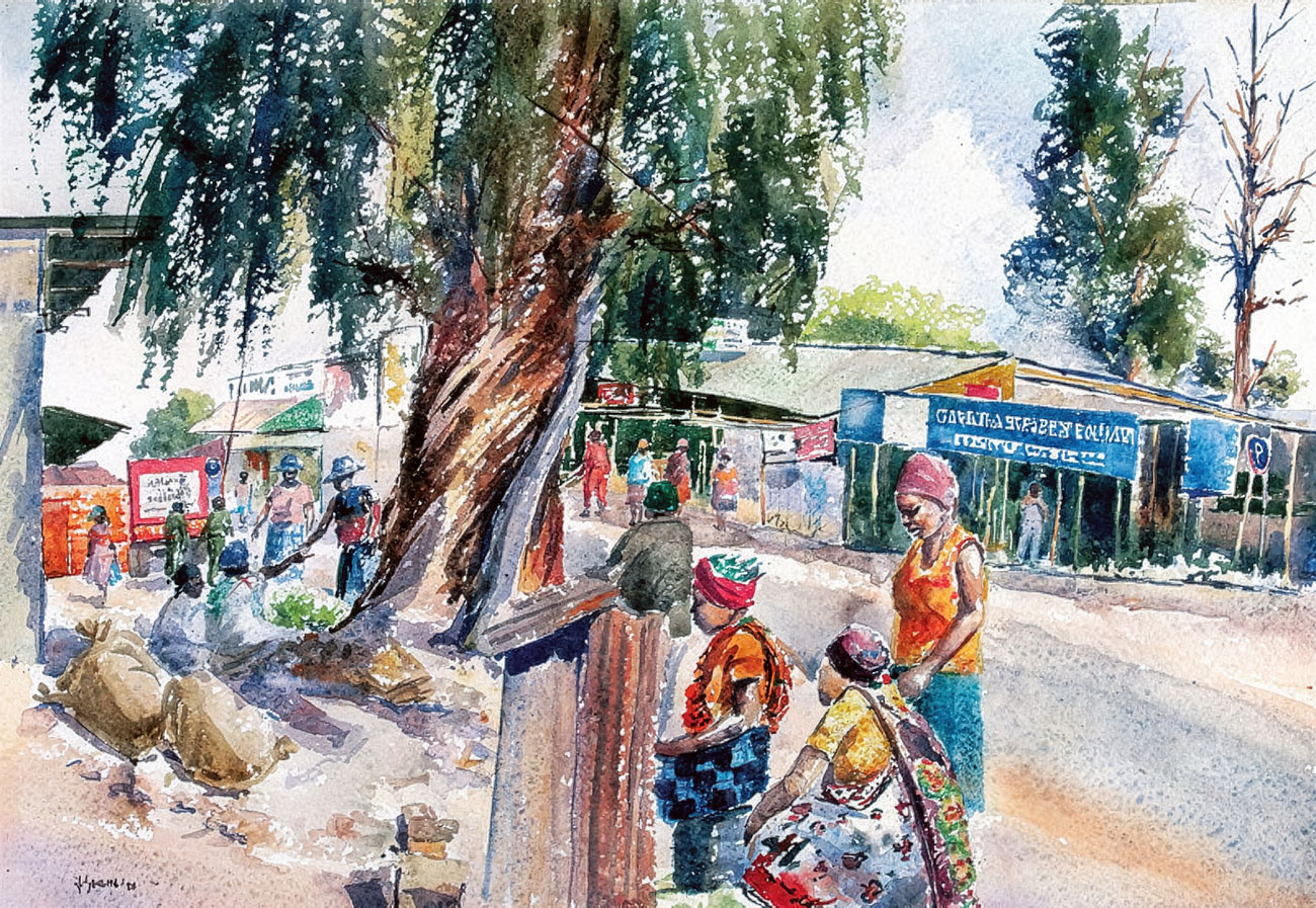Durant Sihlali – Street vendors, Kliptown (1980)