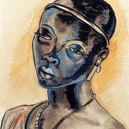 Irma Stern – African woman with headband (1933)
