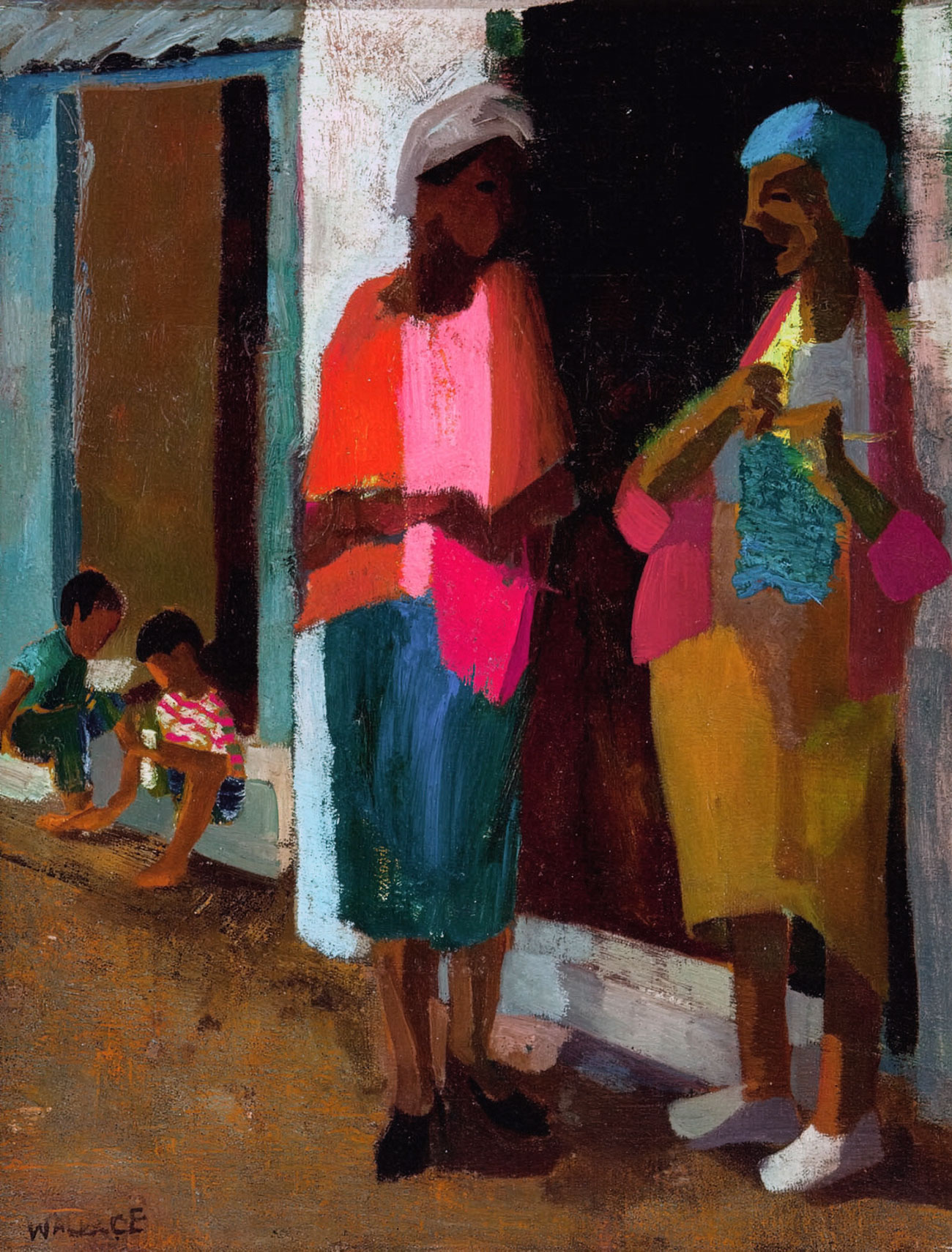 Marjorie Wallace – Figures in a doorway