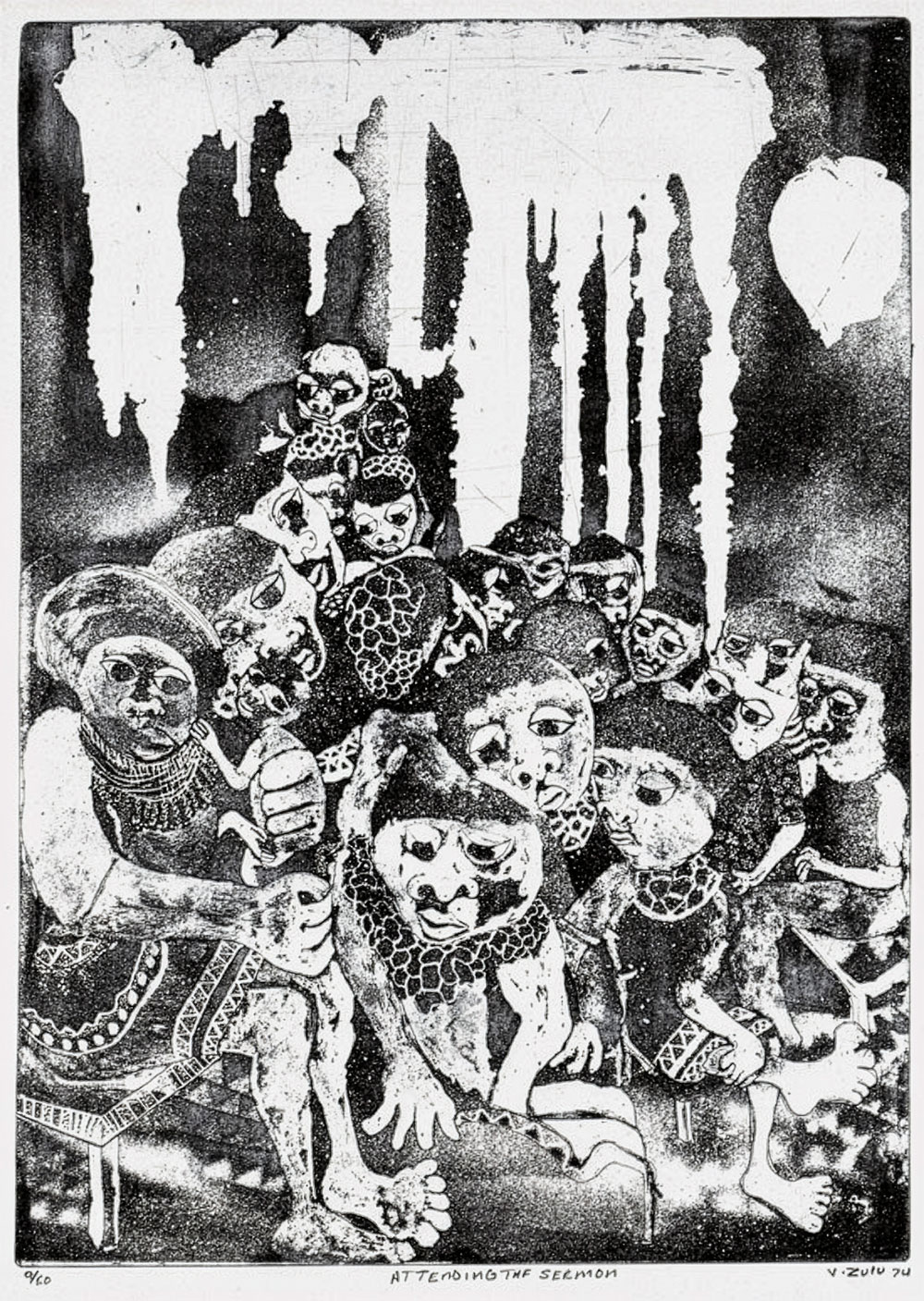Vuminkosi Zulu – Attending the sermon (1974)
